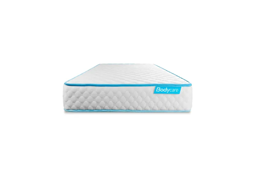 Ensemble Matelas Sommier 90x190 cm - Sommier Blanc (déjà monté) - Bodyone