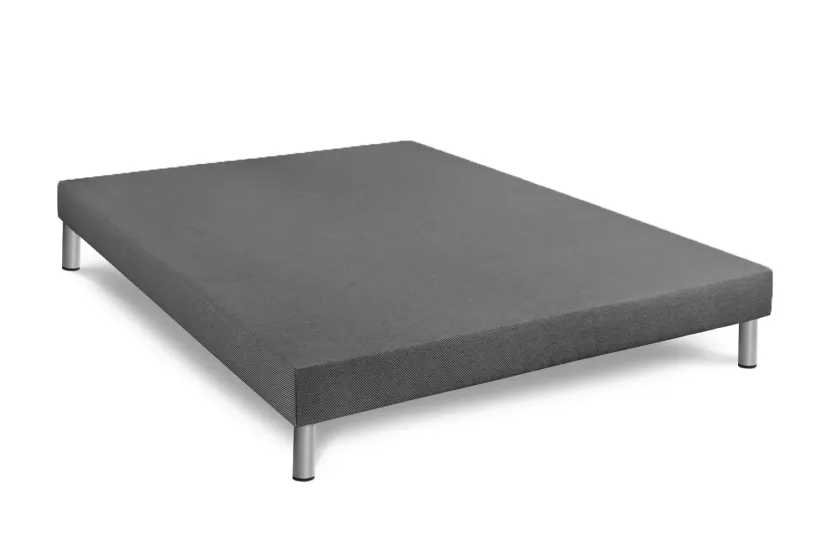 Ensemble Matelas Sommier 160x200 cm - Sommier Gris (déjà monté) - Biocare