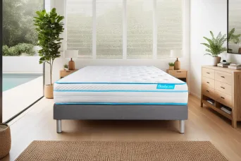 Matelas 140x190 cm Mémoire de forme et Micro ressorts ensachés - BodyMax