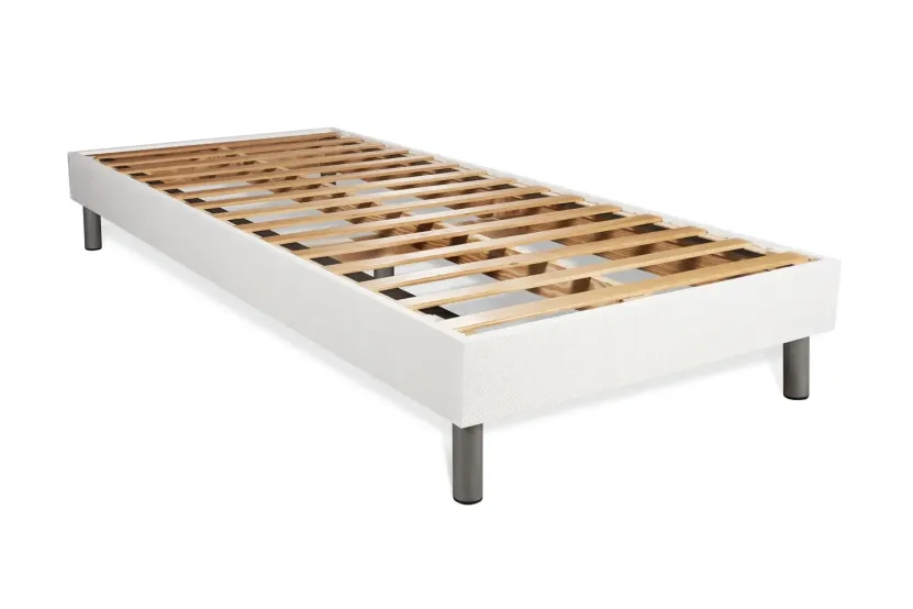 Ensemble Matelas Sommier 90x190 cm - Sommier Blanc (en kit) - BodyFit