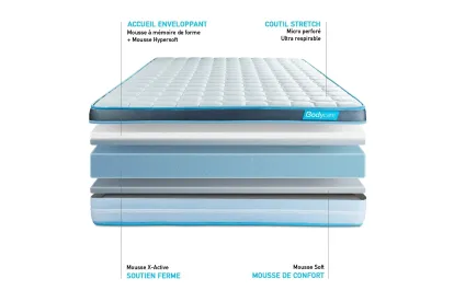 Matelas 140x190 cm Mémoire de forme - BodyFit